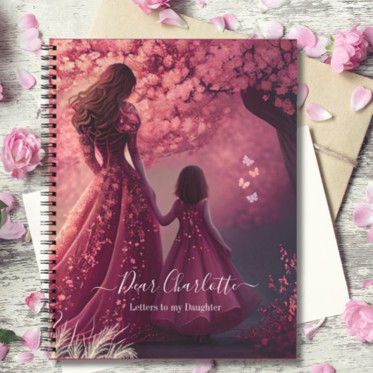 Roze Brieven aan mijn Dochter Geheugen Keepsake Cu Notitieboek