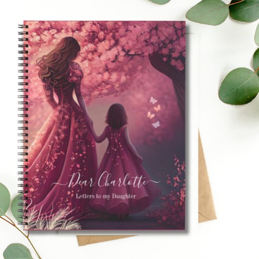 Roze Brieven aan mijn Dochter Geheugen Keepsake Cu Notitieboek