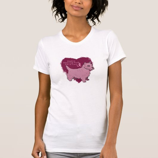 roze brij t-shirt (Voorkant)