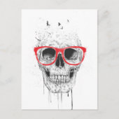 Roze bril briefkaart (Voorkant)