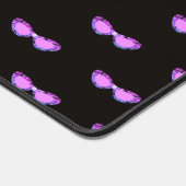 Roze Bril Met Glitters Minimalistisch Patroon Bureaumat (Hoek)