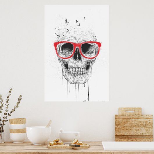 Roze bril poster (Keuken)