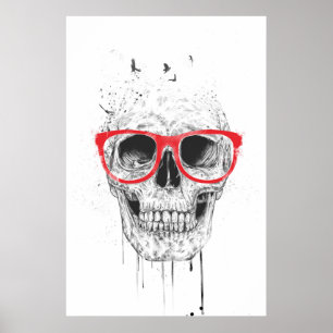 Roze bril poster