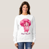 Roze broccoli trui (Voorkant volledig)