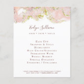 Roze broekontwerpbrochure flyer (Voorkant)