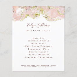 Roze broekontwerpbrochure flyer