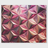 Roze Brons Metallic Patroon Wrapping Papier (Vlak)