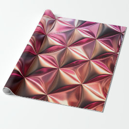 Roze Brons Metallic Patroon Wrapping Papier