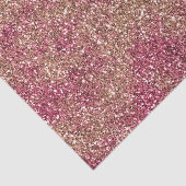 Roze Bronze Ombre Sparkle Glitter Tissuepapier (Detail)