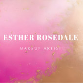 Roze Bronzer Powder Make-up Artist Visitekaartje