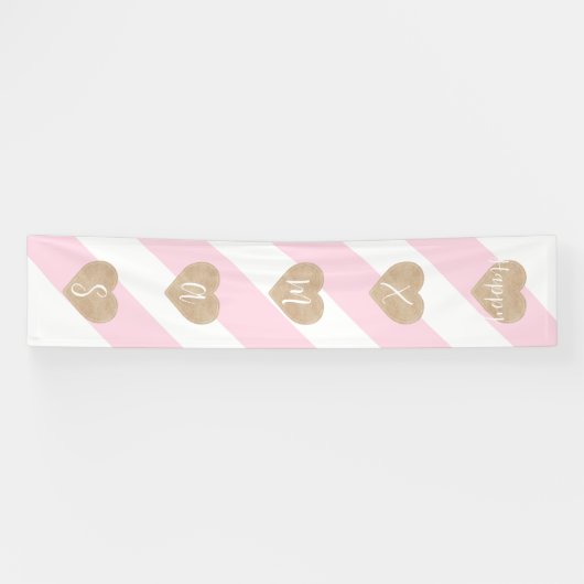 Roze broodkandriet Gingerbrood banner (Horizontaal)