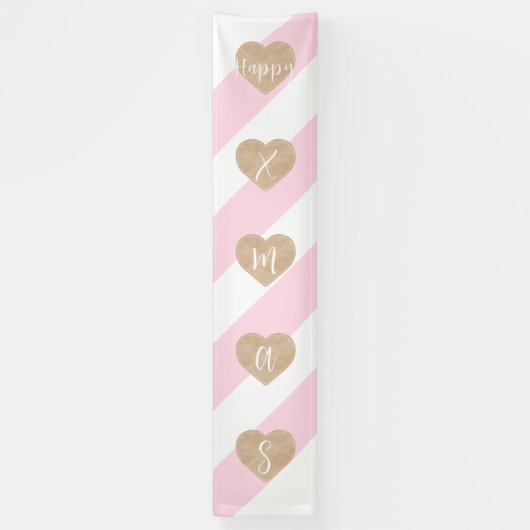 Roze broodkandriet Gingerbrood banner (Verticaal)