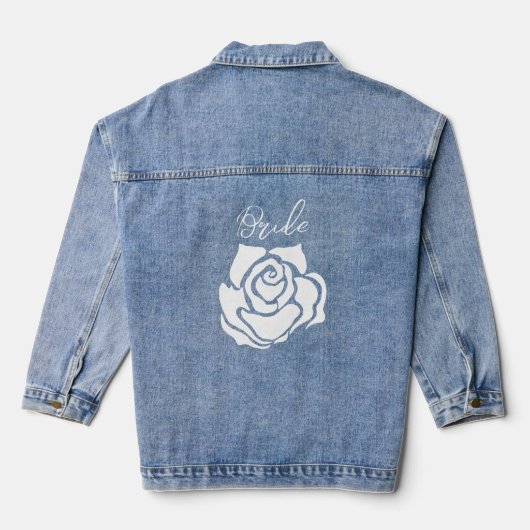 Roze Bruid Denim Jacket (Achterkant)