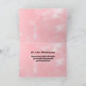 Roze bruid en bruidebruin gefeliciteerd kaart (Binnen)