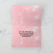 Roze bruid en bruidebruin gefeliciteerd kaart (Binnen)