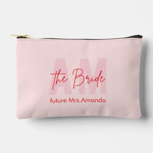 Roze Bruid Geschenk | Aangepaste Naam Etui (Voorkant)