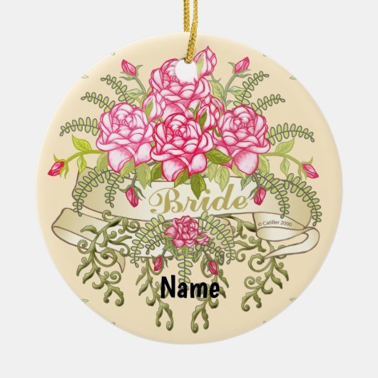 Roze bruid ornament (Voorkant)