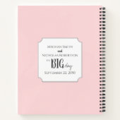 Roze Bruid Planner Gepersonaliseerd Notitieboek (Achterkant)