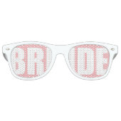 Roze Bruid Shades Retro Zonnebril (Voorkant)