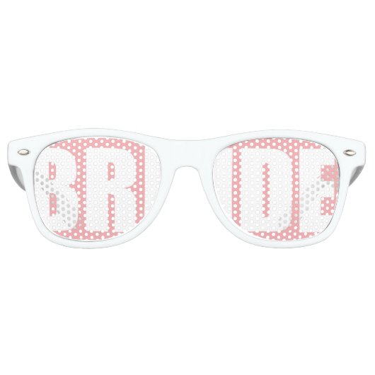 Roze Bruid Shades Retro Zonnebril (Voorkant)