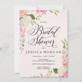  Roze Bruids Douche Uitnodiging Kaart (Voorkant)
