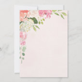  Roze Bruids Douche Uitnodiging Kaart (Achterkant)