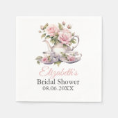 Roze Bruids-Shower Thee Feest Servetten (Voorkant)