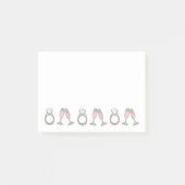 Roze bruidsbruid met champagne Diamond Ring Bling  Post-it® Notes (Voorkant)