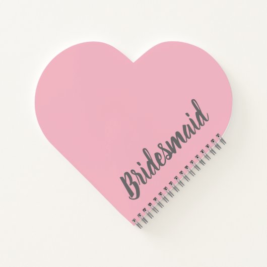 Roze bruidsbruid van Champagne Diamond Ring Notitieboek (Achterkant)