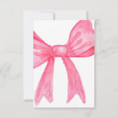 Roze Bruidsdouche Bedankkaart (Achterkant)