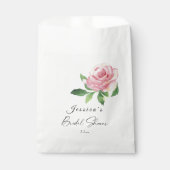 Roze Bruidsdouche Bedankzakje (Voorkant)