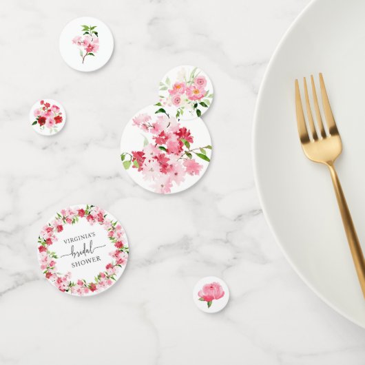 Roze Bruidsdouche Confetti (Groep)