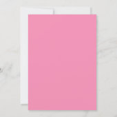 Roze bruidsdouche kaart (Achterkant)