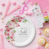 Roze Bruidsdouche Papieren Bordje (Feest)