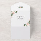 Roze Bruidsdoucheuitnodiging met advies Kaart (Buitenkant)