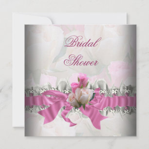 Roze Bruidsfeest Witte Kanten Garter Kaart