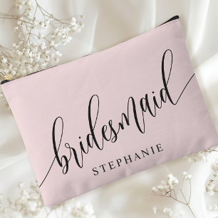 Roze Bruidsmeisje Moderne Calligrafie Etui