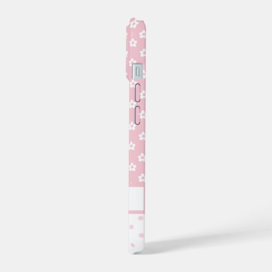 Roze bruidsmeisje telefoonhoesje iPhone 15 case (Linkerkant)