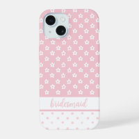 Roze bruidsmeisje telefoonhoesje