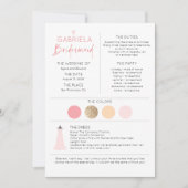 Roze Bruidsmeisje Voorstel & Informatie (Voorkant)