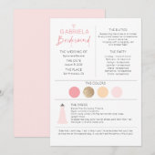 Roze Bruidsmeisje Voorstel & Informatie (Voorkant / Achterkant)