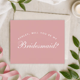 Roze Bruidsmeisje Voorstel Stof Roze Budget Eenvou