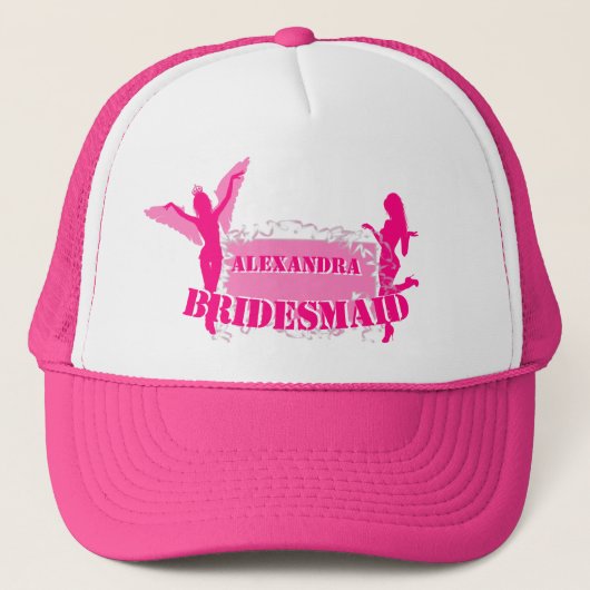 Roze bruidsmeisjes vrijgezellenfeest vrachtwagenho trucker pet