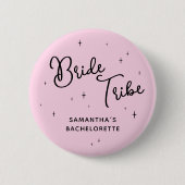 Roze Bruidsstam Laatste Rodeo Bachelorette Feest Ronde Button 5,7 Cm (Voorkant)