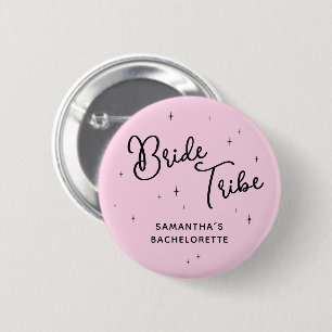 Roze Bruidsstam Laatste Rodeo Bachelorette Feest Ronde Button 5,7 Cm