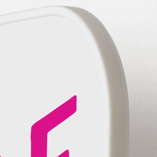 Roze Bruidsstam Wordt Mevrouw Bruiloft Pickleball Paddle (Links Detail)