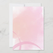 Roze bruidsuitnodiging Bridgerton-geïnspireerd Kaart (Achterkant)