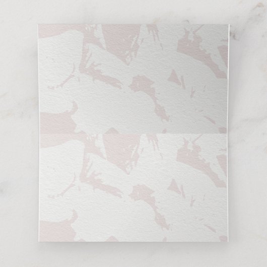 Roze Bruidsuitnodiging Plaatskaart Plaatskaartje (Binnenkant ongevouwen)