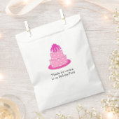 Roze bruiloft bedankzakje (Geknipt)