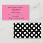 Roze bruiloft behuizing Kaart (Voorkant / Achterkant)